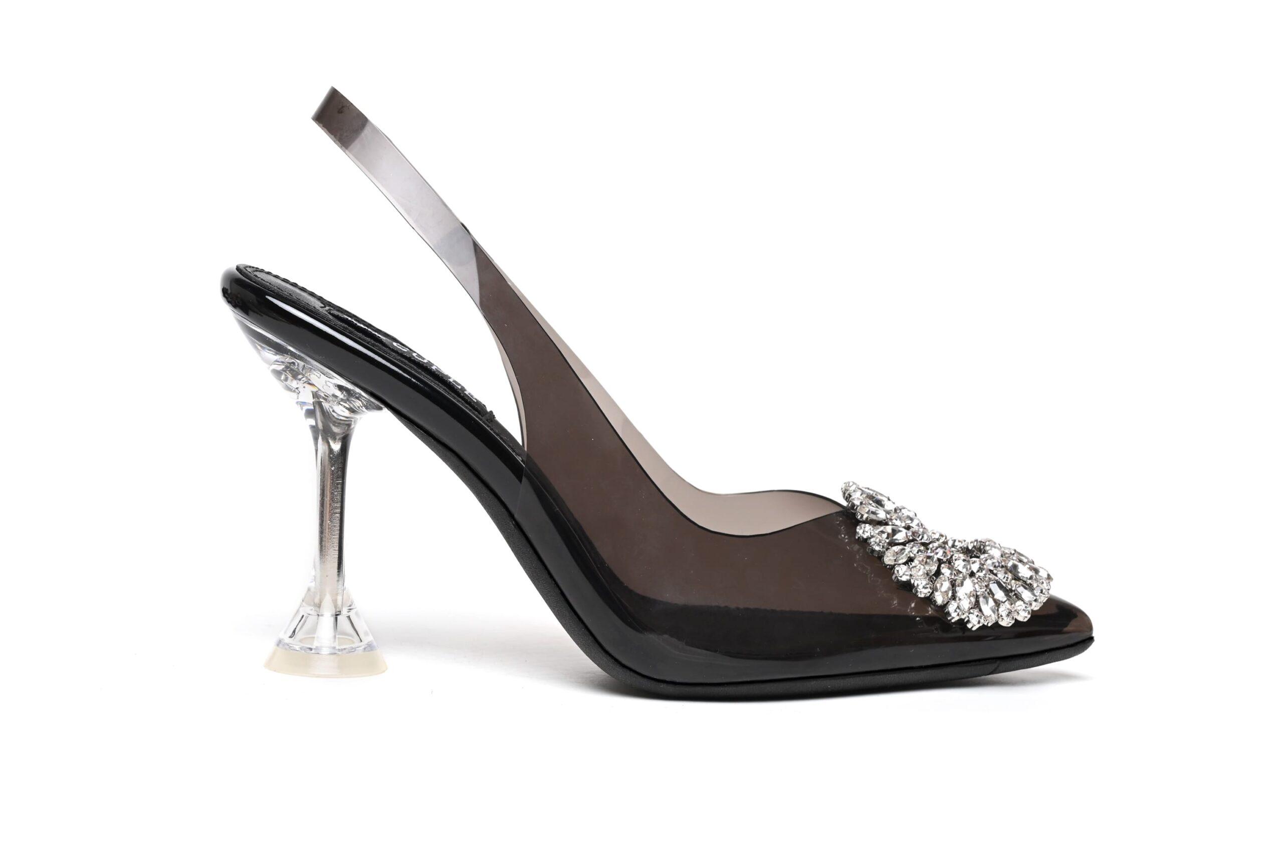 CUPLE – black transparent high heel women’s shoes – Cuple