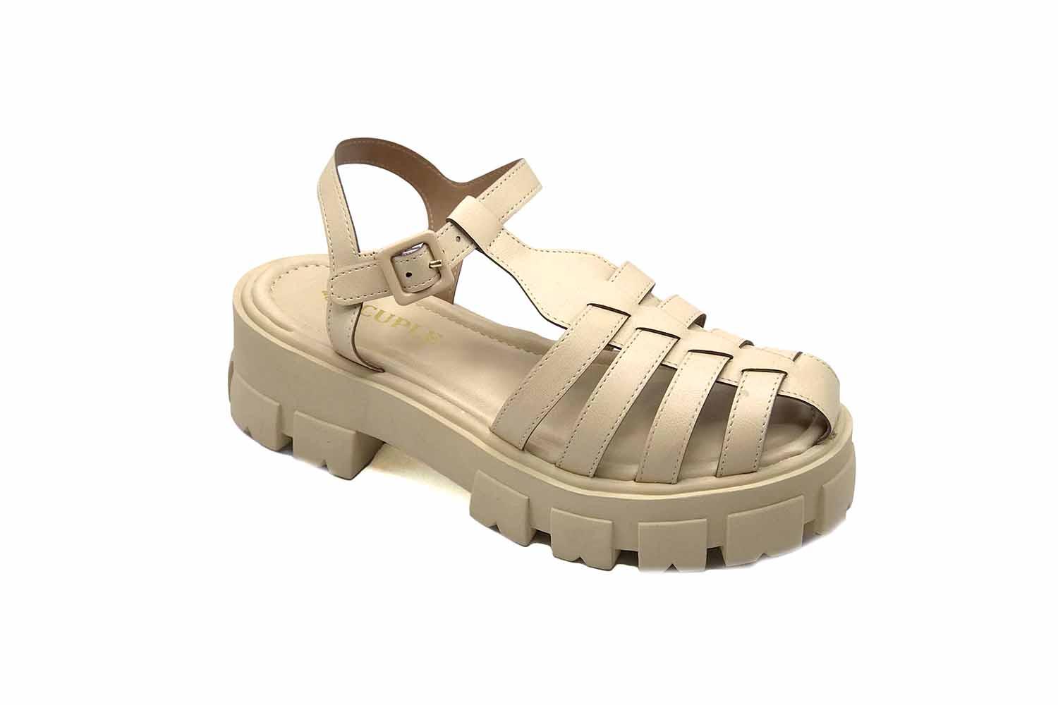 Cuple Fisherman Platform Sandals Nude – Cuple