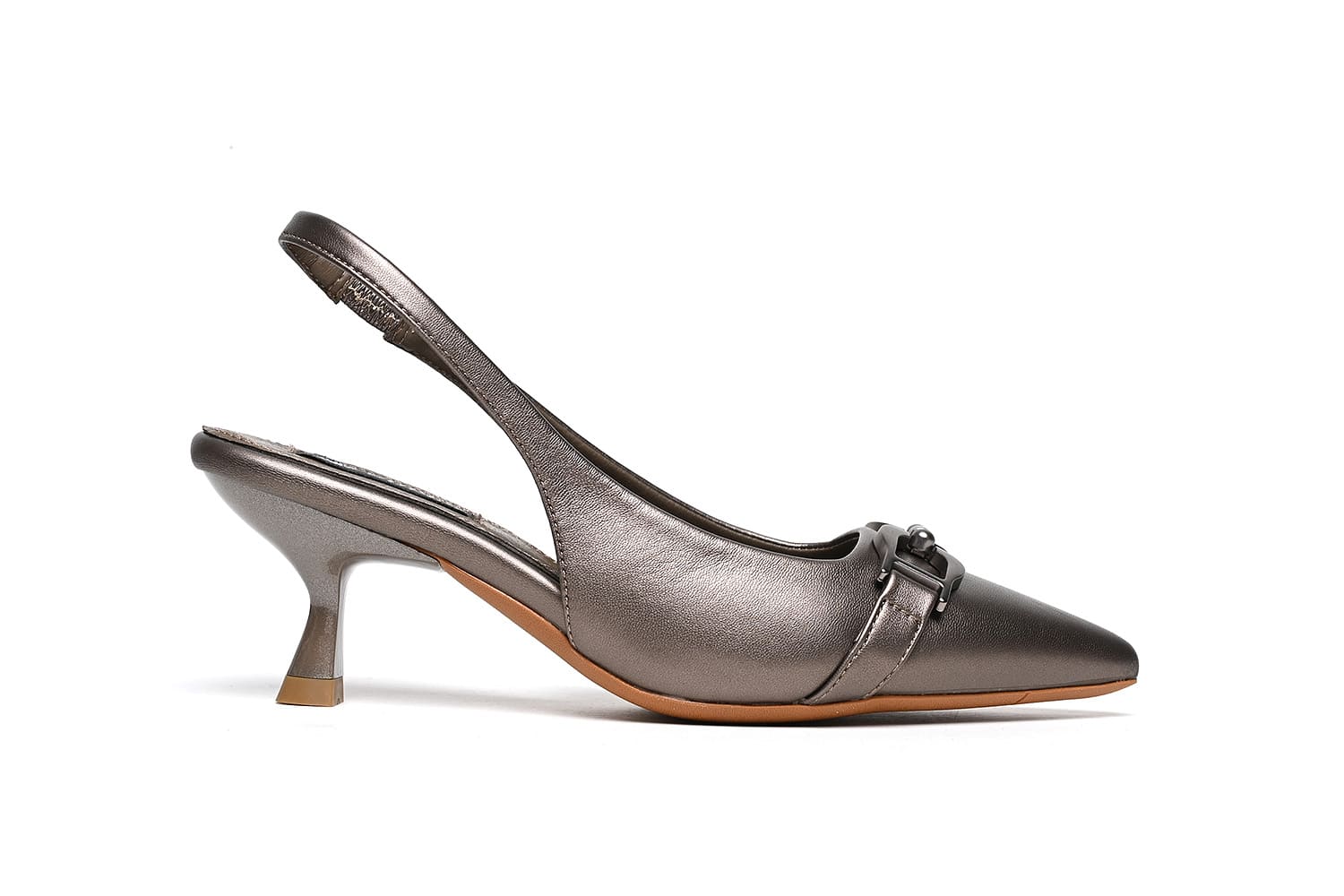 Pewter 2024 slingback heels