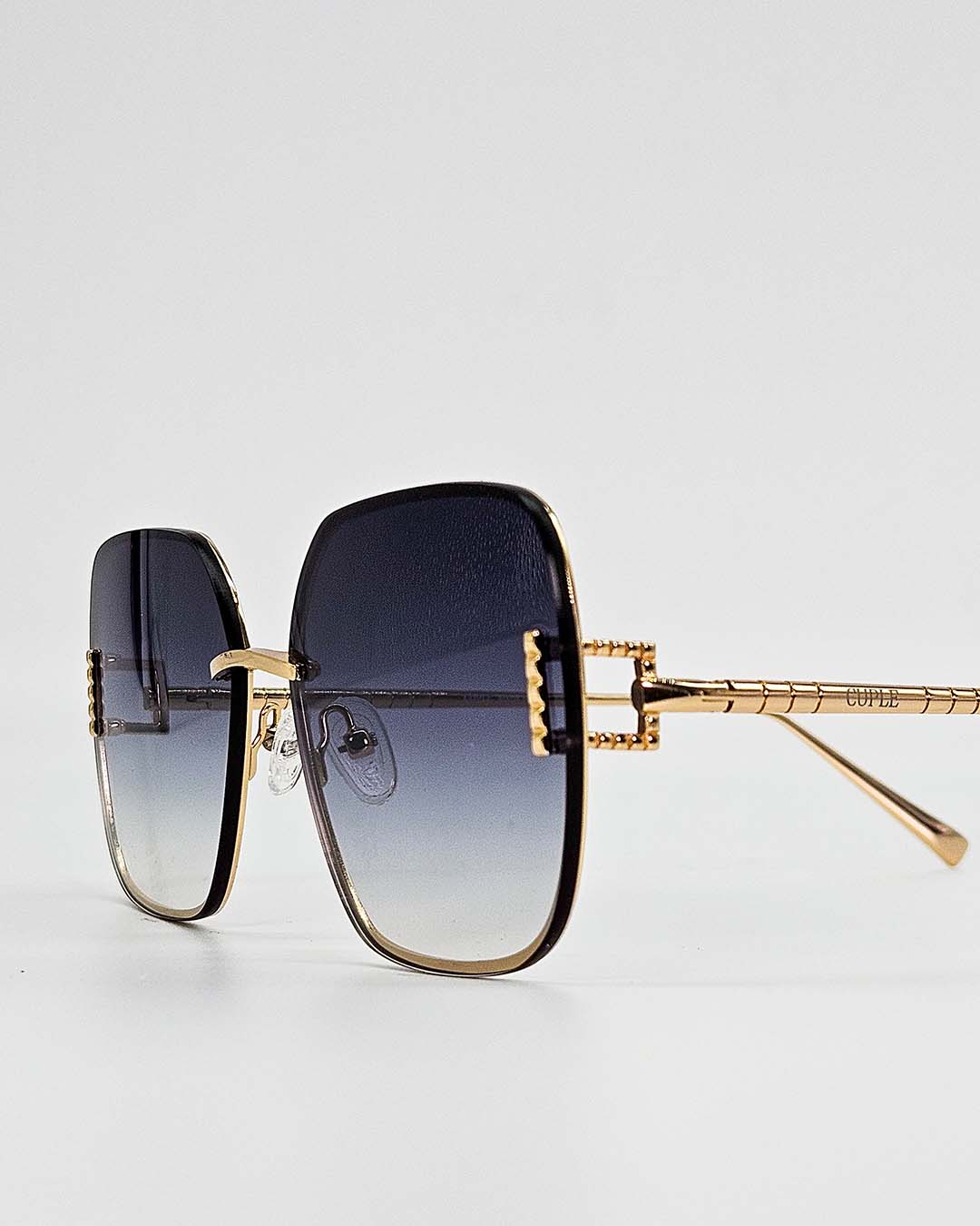 Cuple Square Golden Black Sunglasses – Cuple