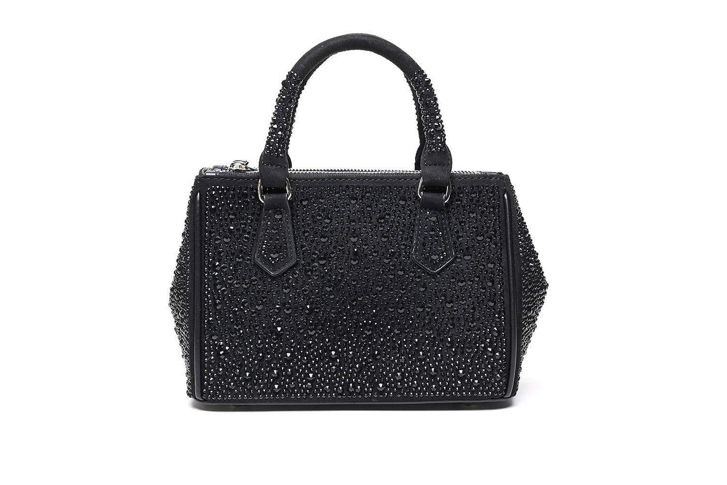 Cuple Fashionable Embellished Handbag Black/Black – Cuple