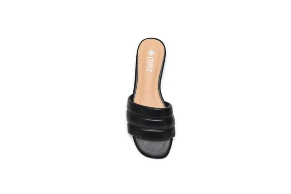 Classic Brown Slide Flats with Comfortable Design - Image 4